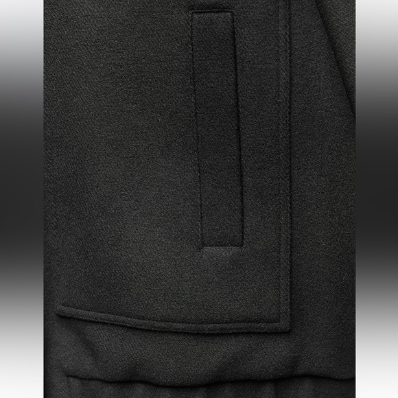 ZARA oversized wool black bomber jacket - Picture 7 of 12